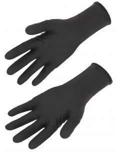Gant nitril noir SINGER SAFETY AQL 1.5 Boite de 100 gants