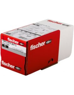 visuel boite Goujon FBN II 8/10 en acier électrozingué Fischer boîte de 50 Pces vue de 3/4 profil