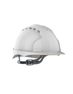 visuel Casque EVO®2 ventilé - glissière - blanc JSP Safety vue 3/4 profil coté droit