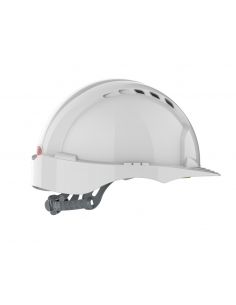 visuel Casque EVO®2 ventilé - glissière - blanc JSP Safety profil vars la droite