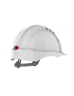 visuel Casque EVO®2 ventilé - glissière - blanc JSP Safety profil dos vers la droite