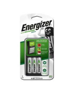 Chargeur Maxi Energizer + 4 piles AA/LR6 incluses
