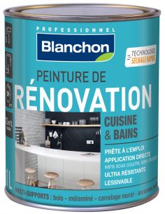 Peinture de Rénovation Cuisine et Bains1L - BLANCHON