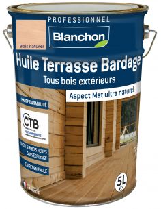 Huile Terrasse Bardage Blanchon 5L - Bois naturel