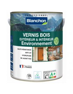 visuel pot de 2.5L Vernis Bois Extérieur & Intérieur Environnement Biosourcé Blanchon