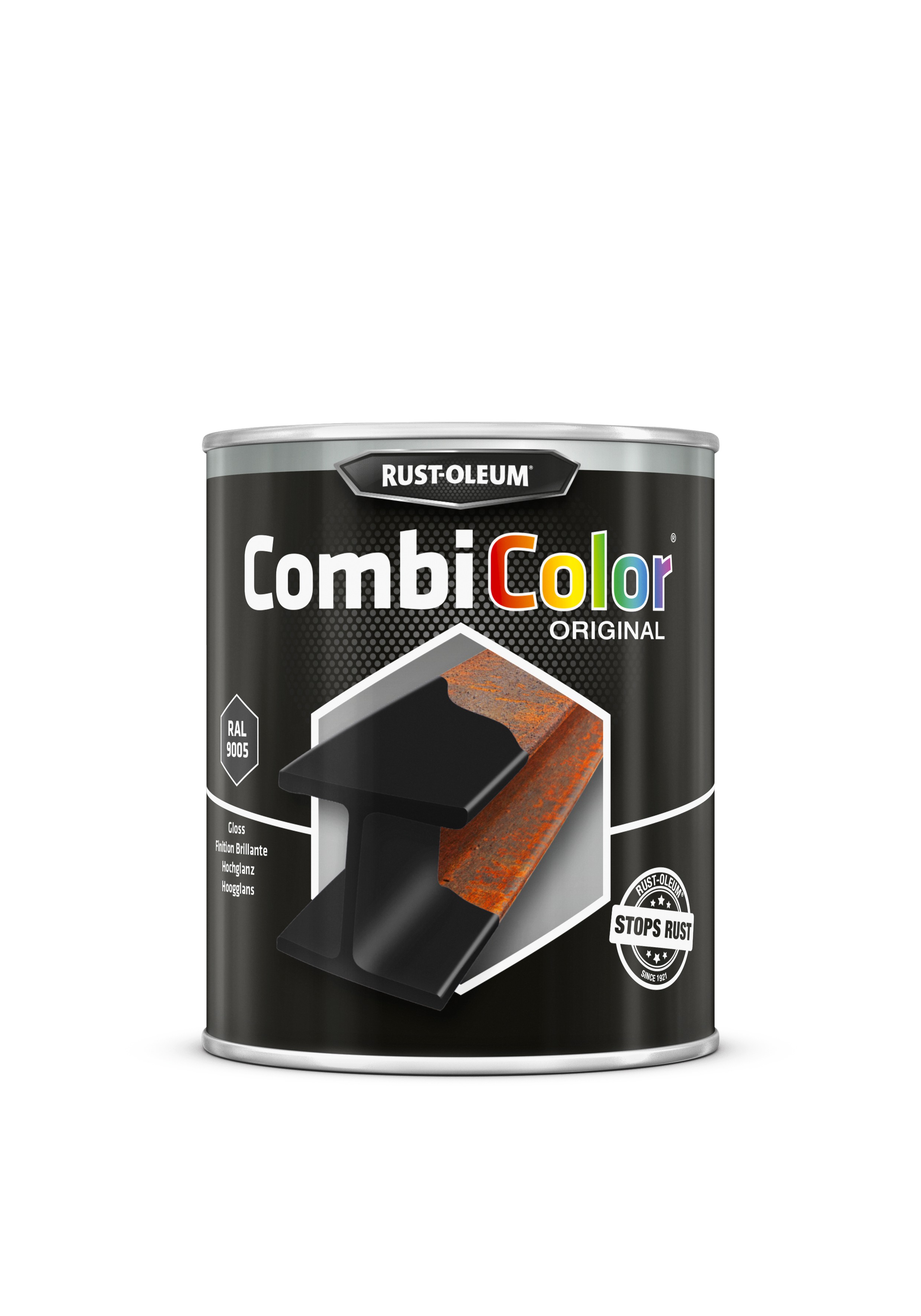 Combicolor original brillant noir 0,75l - RAL 9005 - RUST OLEUM
