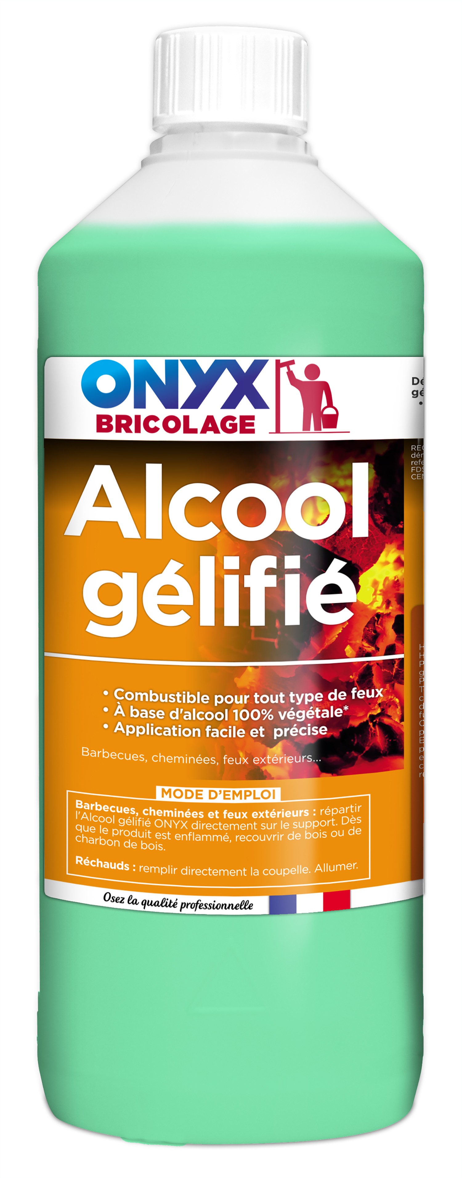 Alcool bio 100% 6 x 1L - BIOETHANOL pour cheminées à l'alcool… : :  Bricolage